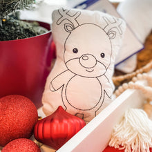 Load image into Gallery viewer, Christmas Doodle Coloring Pillow Activity Kit