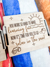 Load image into Gallery viewer, Teacher Beach Towel Tag