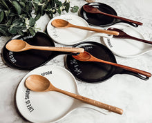 Load image into Gallery viewer, Ceramic Spoon Rests + Wood Spoon Set