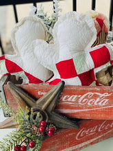 Load image into Gallery viewer, Vintage Fabric Upcycled Quilt Gingerbread Man