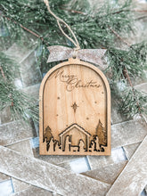 Load image into Gallery viewer, Snowglobe Nativity Ornament
