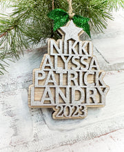 Load image into Gallery viewer, Family Christmas Tree Ornament - Personalized Gift
