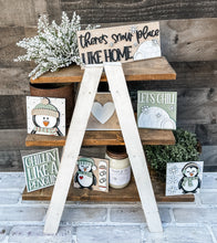 Load image into Gallery viewer, 3D Penguin Winter Tiered Tray Set