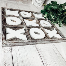 Load image into Gallery viewer, Tic-Tac-Toe Wooden Tabletop Decor Game