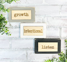 Load image into Gallery viewer, Personalized Word of the Year Shelf Sitter Sign