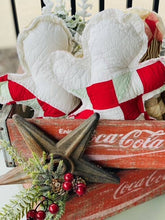 Load image into Gallery viewer, Vintage Fabric Upcycled Quilt Gingerbread Man