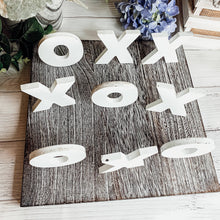 Load image into Gallery viewer, Tic-Tac-Toe Wooden Tabletop Decor Game