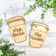 Load image into Gallery viewer, Personalized Coffee Gift Card Holder