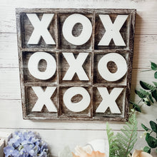 Load image into Gallery viewer, Tic-Tac-Toe Wooden Tabletop Decor Game