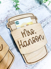 Load image into Gallery viewer, Personalized Coffee Gift Card Holder