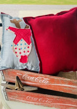 Load image into Gallery viewer, Handmade Christmas Reindeer Vintage Quilt Pillow