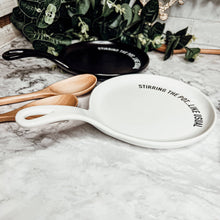 Load image into Gallery viewer, Ceramic Spoon Rests + Wood Spoon Set