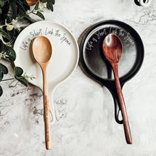 Load image into Gallery viewer, Ceramic Spoon Rests + Wood Spoon Set