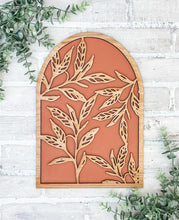 Load image into Gallery viewer, 3D Boho Leaf Arch Leaner Sign