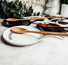 Load image into Gallery viewer, Ceramic Spoon Rests + Wood Spoon Set