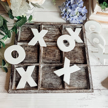Load image into Gallery viewer, Tic-Tac-Toe Wooden Tabletop Decor Game