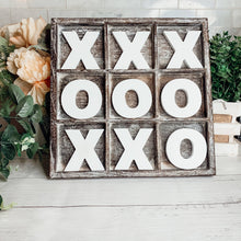 Load image into Gallery viewer, Tic-Tac-Toe Wooden Tabletop Decor Game