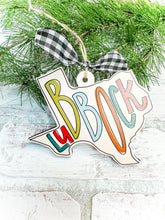 Load image into Gallery viewer, Lubbock, Texas Christmas Tree Ornament