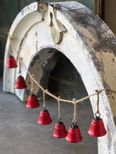 Load image into Gallery viewer, Bella Bells Garland Red - Christmas Decor - Winter Decor