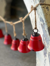 Load image into Gallery viewer, Bella Bells Garland Red - Christmas Decor - Winter Decor