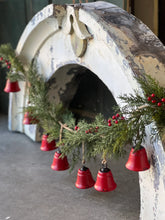 Load image into Gallery viewer, Bella Bells Garland Red - Christmas Decor - Winter Decor