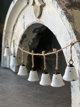 Load image into Gallery viewer, Bella Bells Garland White - Christmas Decor - Winter Decor