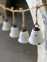 Load image into Gallery viewer, Bella Bells Garland White - Christmas Decor - Winter Decor