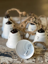 Load image into Gallery viewer, Bella Bells Garland White - Christmas Decor - Winter Decor