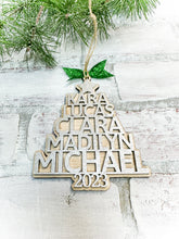 Load image into Gallery viewer, Family Christmas Tree Ornament - Personalized Gift