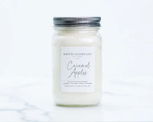 Load image into Gallery viewer, Caramel Apples - Smith & Co. Candles 16 oz. Mason Jar Soy Wax Candle