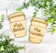 Load image into Gallery viewer, Personalized Coffee Gift Card Holder