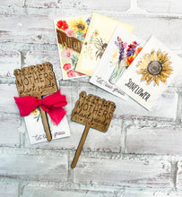 Load image into Gallery viewer, Mother's Day Plant Pick & Seed Packet Gift