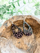 Load image into Gallery viewer, Candy Canes Acrylic Teardrop Earrings