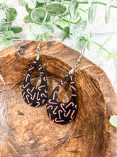 Load image into Gallery viewer, Candy Canes Acrylic Teardrop Earrings