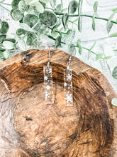 Load image into Gallery viewer, Snowflake Bar Acrylic Earrings
