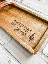 Load image into Gallery viewer, Milk and Cookies for Santa Christmas Tray