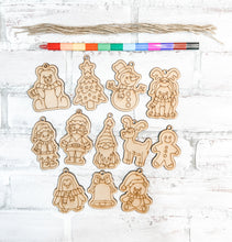 Load image into Gallery viewer, Christmas Color Your Own Ornaments Set for Kids