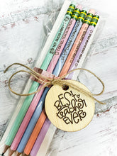 Load image into Gallery viewer, Teacher Set of Engraved Pencils