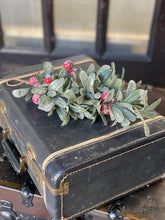 Load image into Gallery viewer, Crystalline Mistleberry Mini Drop - Christmas Greenery - Winter Decor