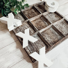 Load image into Gallery viewer, Tic-Tac-Toe Wooden Tabletop Decor Game
