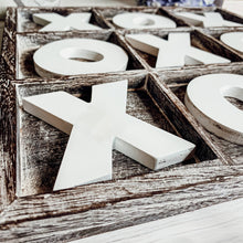Load image into Gallery viewer, Tic-Tac-Toe Wooden Tabletop Decor Game
