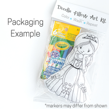 Load image into Gallery viewer, Christmas Doodle Coloring Pillow Activity Kit