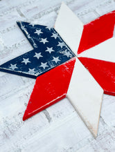Load image into Gallery viewer, Patriotic Stars & Stripes Rustic Barn Star Wall Decor