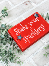 Load image into Gallery viewer, Rustic Patriotic Shelf Sitter - Tiered Tray Decor