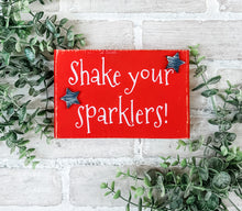 Load image into Gallery viewer, Rustic Patriotic Shelf Sitter - Tiered Tray Decor