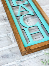 Load image into Gallery viewer, Porch Beach Lake Framed Sign