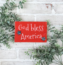 Load image into Gallery viewer, Rustic Patriotic Shelf Sitter - Tiered Tray Decor