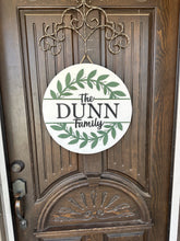 Load image into Gallery viewer, Farmhouse Family Personalized Door Hanger - Housewarming - Wedding Gift