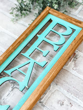 Load image into Gallery viewer, Porch Beach Lake Framed Sign