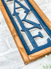 Load image into Gallery viewer, Porch Beach Lake Framed Sign